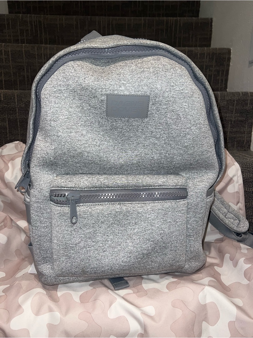 Dagne Dover Dakota Medium Neoprene Backpack - Heather Gray